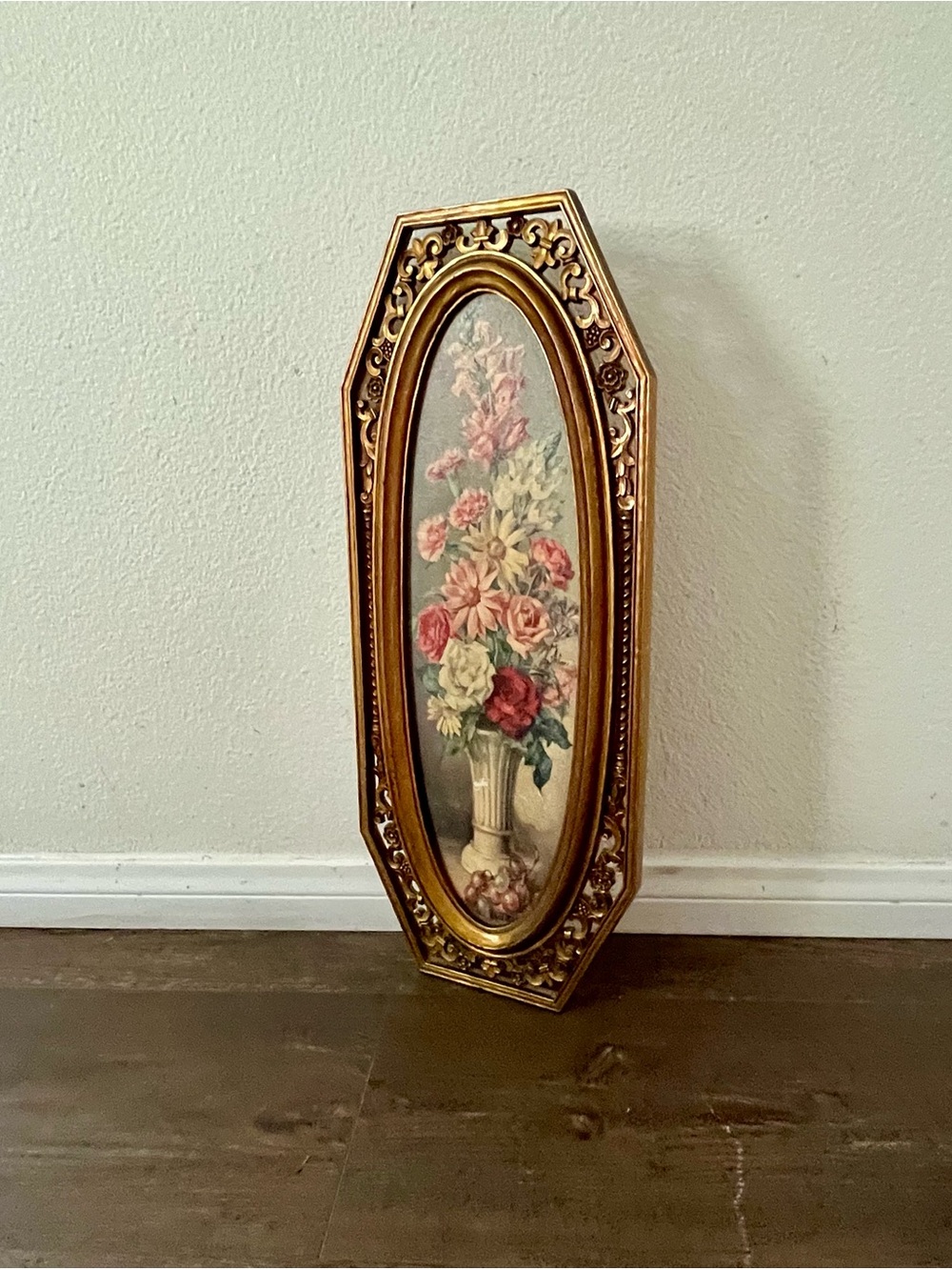 1964 “Florentino Gardens” Floral Wall Haging Print By Cecil Rubino 9/12 Inches